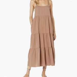 The Drop Women's Brit Tiered Ankle Maxi Tent Dress NWT